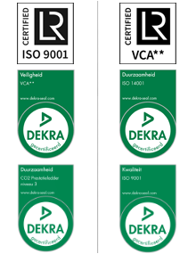 VCA ISO9001 Certificering